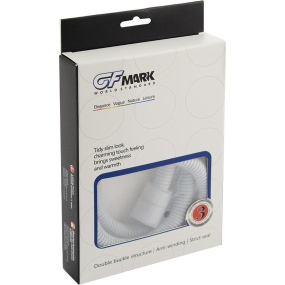 Душевой шланг GFmark 3775, белый фото 2