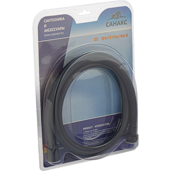 Душевой шланг Санакс 3794, чёрный фото 2