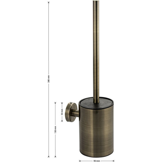 Ёршик для унитаза GFmark 80169, цвет бронза - 5 Ёршик для унитаза GFmark 80169, цвет бронза фото 5
