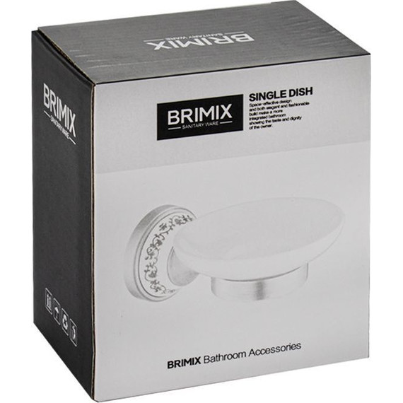 Мыльница Brimix 94004, цвет бронза фото 2