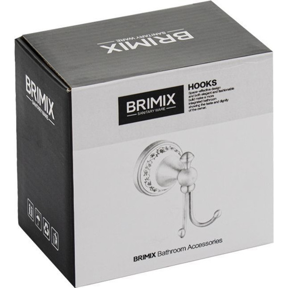 Двойной крючок Brimix 94114, цвет бронза фото 3