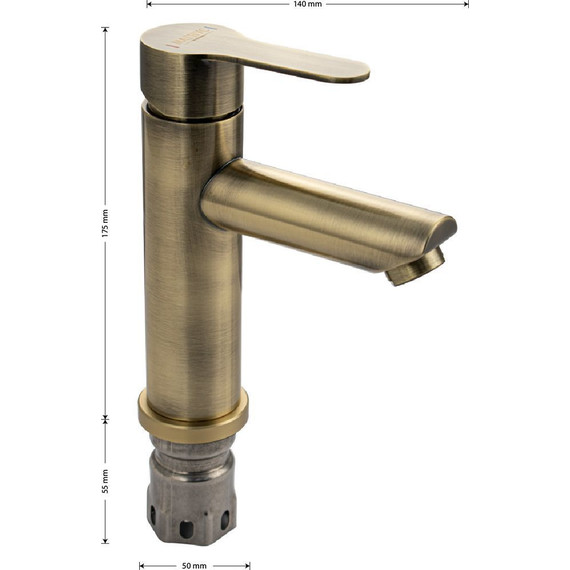 Смеситель для раковины Magnus 9451, бронза - 5 Смеситель для раковины Magnus 9451, бронза фото 5