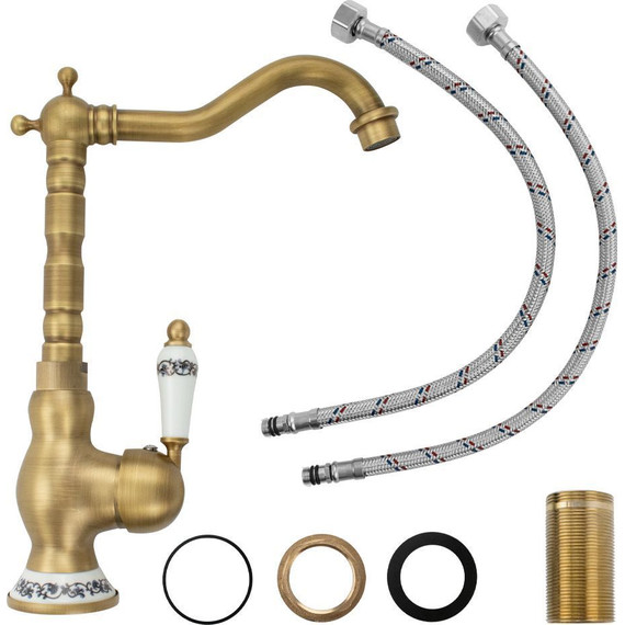 Смеситель для кухни Brimix 153, бронза фото 2