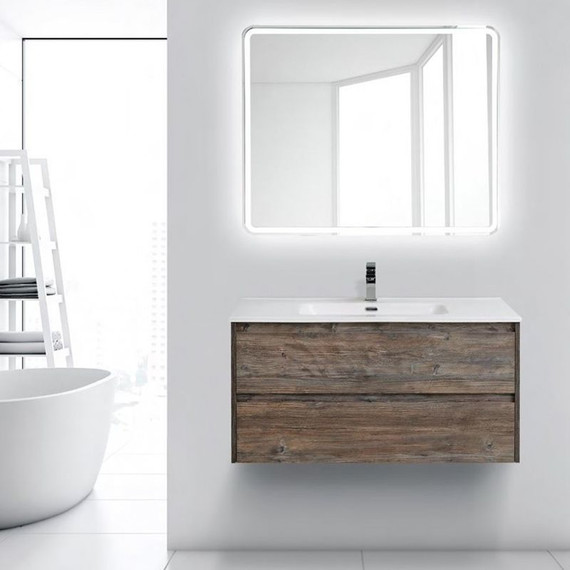 Тумба подвесная с раковиной BelBagno 100 см KRAFT-1000-2C-SO-PP (раковина LOV-1000-LVB) Pino Pasadena - 4 Тумба подвесная с раковиной BelBagno 100 см KRAFT-1000-2C-SO-PP (раковина LOV-1000-LVB) Pino Pasadena фото 4