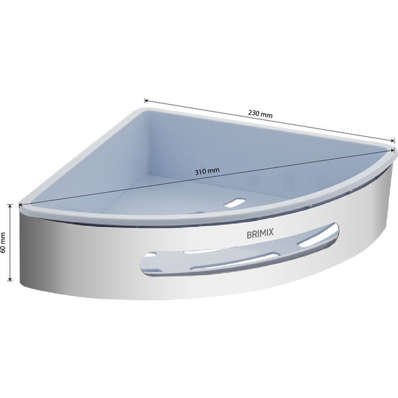 Полка угловая Brimix 5637 - 6 Полка угловая Brimix 5637 фото 6