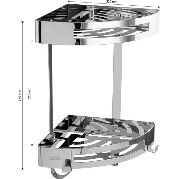 Полка угловая Brimix 5658 - 7 Полка угловая Brimix 5658 фото 7