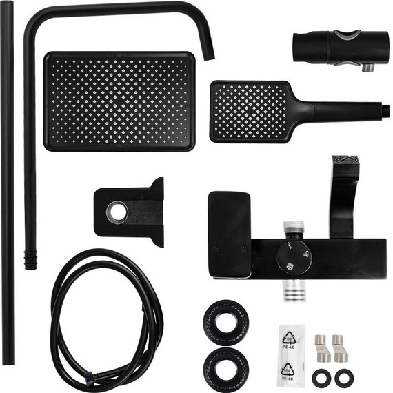 Душевая стойка Brimix 81745, чёрный фото 4