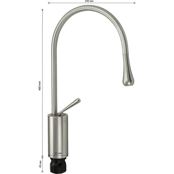 Смеситель для кухни Brimix 82218, сатин фото 6