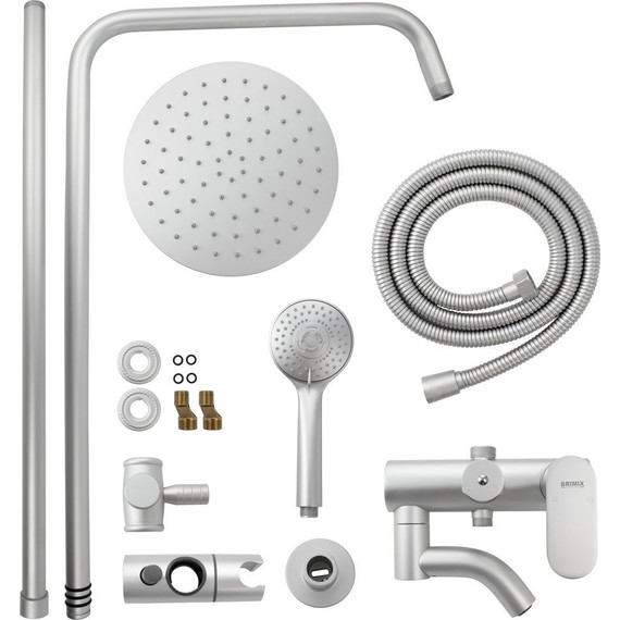 Душевая стойка Brimix 87705, серый фото 3