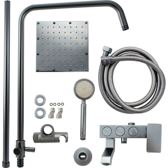 Душевая стойка Brimix 88705, титан фото 3