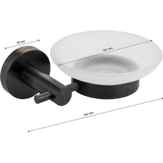 Мыльница GFmark 78004, цвет графит фото 5