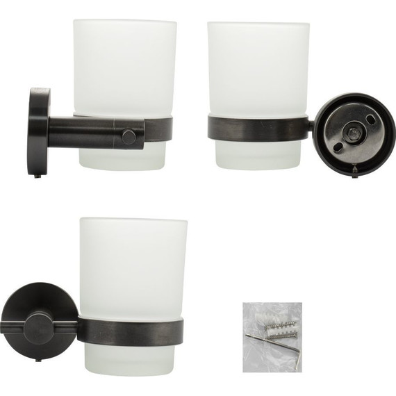 Стакан для зубных щеток GFmark 78005, цвет графит - 2 Стакан для зубных щеток GFmark 78005, цвет графит фото 2