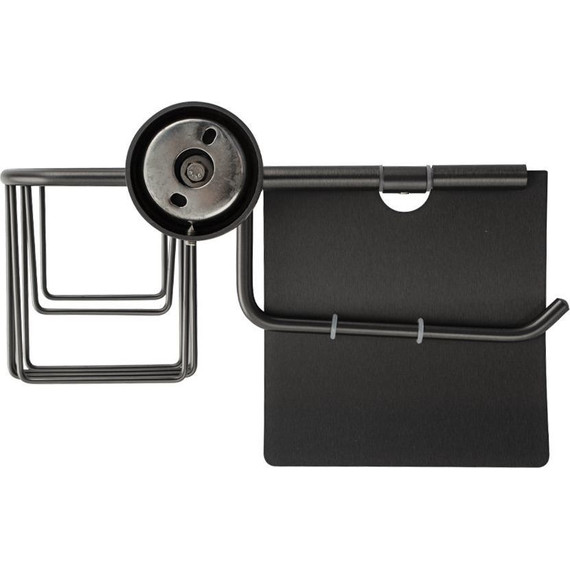 Держатель для туалетной бумаги с держателем для освежителя GFmark 78244, цвет графит - 3 Держатель для туалетной бумаги с держателем для освежителя GFmark 78244, цвет графит фото 3