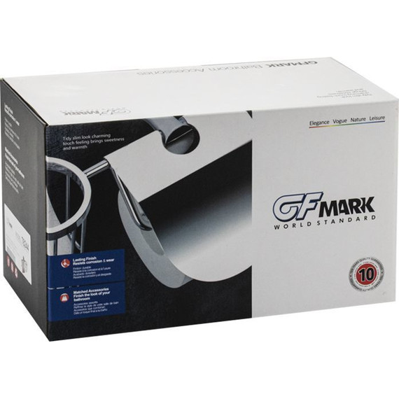 Держатель для туалетной бумаги с держателем для освежителя GFmark 78244, цвет графит - 5 Держатель для туалетной бумаги с держателем для освежителя GFmark 78244, цвет графит фото 5