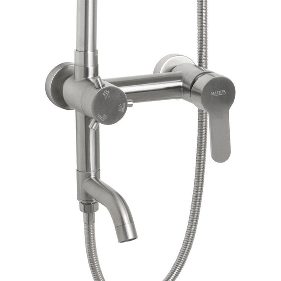 Душевая стойка Magnus 9237, сатин фото 2