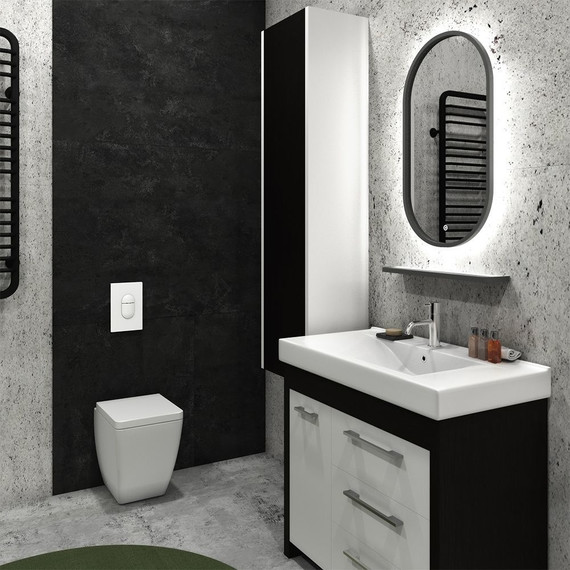 Зеркало Санакс 45 см 45230, чёрный фото 4