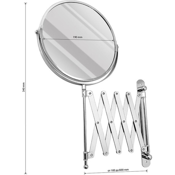 Зеркало косметическое настенное Санакс 75269-1 фото 8