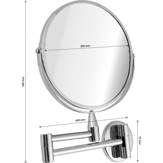 Зеркало косметическое настенное Санакс 75270-1 фото 5