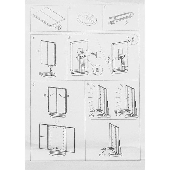 Зеркало косметическое настольное Санакс 75271, белый фото 5
