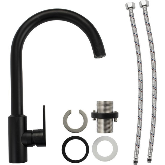 Смеситель для кухни Brimix 81210, чёрный фото 2