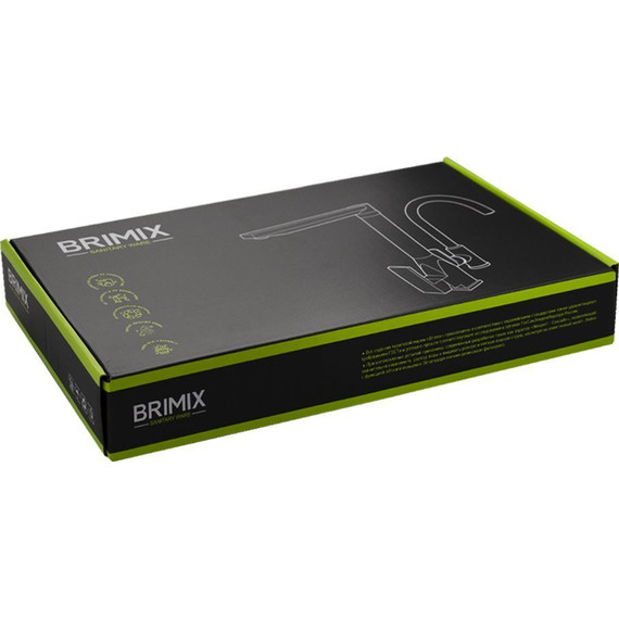 Смеситель для кухни Brimix 81210, чёрный фото 3