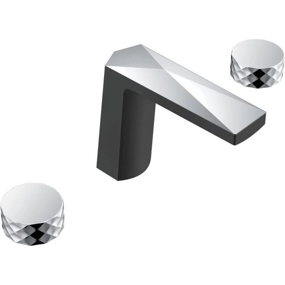 Смеситель для раковины Boheme Venturo 150-BCR-DIAMOND, black chrome, Цвет производителя: black chrome фото 