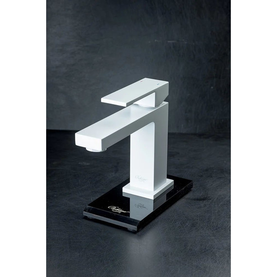 Смеситель для раковины Boheme Qubic 471-MW, matt white, Цвет производителя: matt white фото 2