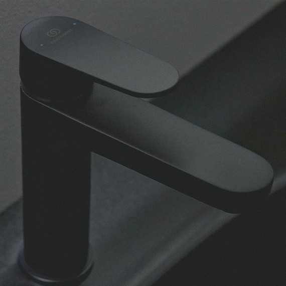 Смеситель для раковины Ideal Standard Cerafine O BD131XG с донным клапаном в комплекте, чёрный фото 6