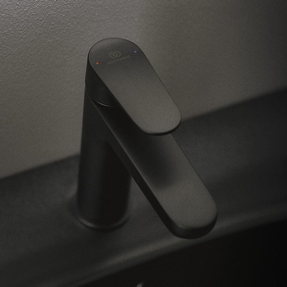 Смеситель для раковины Ideal Standard Cerafine O BD131XG с донным клапаном в комплекте, чёрный фото 7