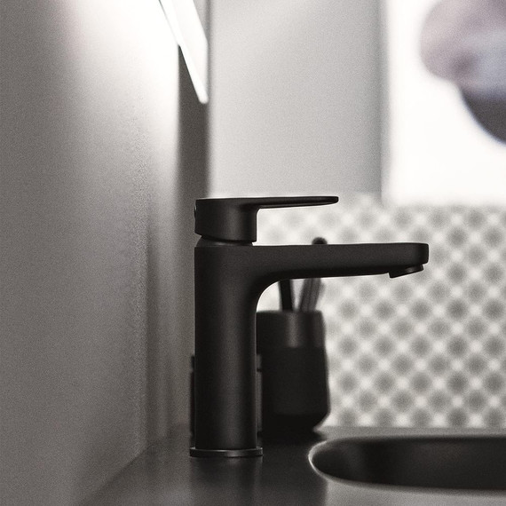 Смеситель для раковины Ideal Standard Cerafine O BD131XG с донным клапаном в комплекте, чёрный фото 9