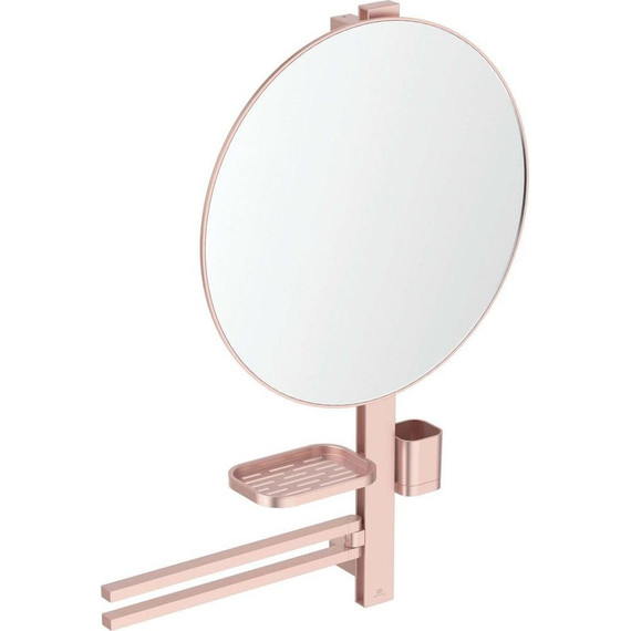 Стойка с мыльницей и зеркалом Ideal Standard BD587RO, розовый фото 