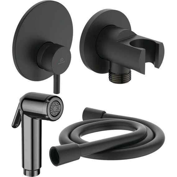 Набор для гигиенического душа Ideal Standard BD651XG (с внутренней частью) чёрный фото 