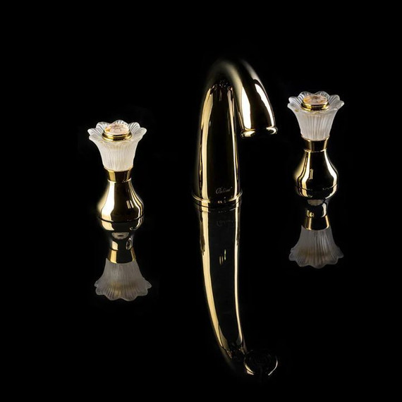 Смеситель для раковины Boheme Camelia 297, бронза - 2 Смеситель для раковины Boheme Camelia 297, бронза фото 2