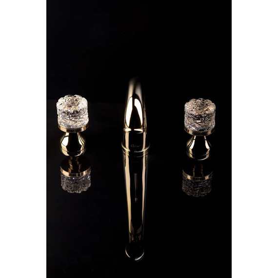 Смеситель для раковины Boheme Crystal 297-CRST, бронза - 3 Смеситель для раковины Boheme Crystal 297-CRST, бронза фото 3