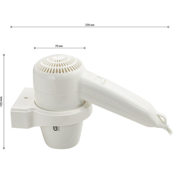 Фен для волос GFmark 6821, белый фото 8