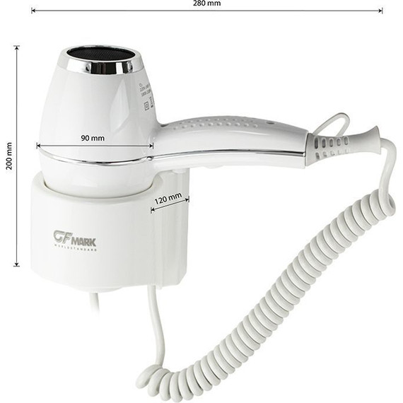 Фен для волос GFmark 6832, белый фото 9