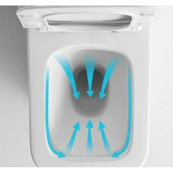 Унитаз-компакт CeramaLux TR2170 с тонкой крышкой микролифт (система смыва Торнадо) - 12 Унитаз-компакт CeramaLux TR2170 с тонкой крышкой микролифт (система смыва Торнадо) фото 12