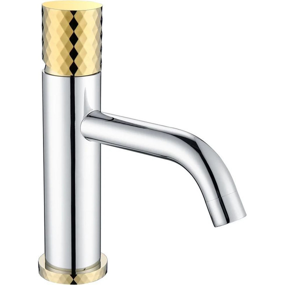 Смеситель для раковины Boheme Stick 121-CRG, gold chrome фото 
