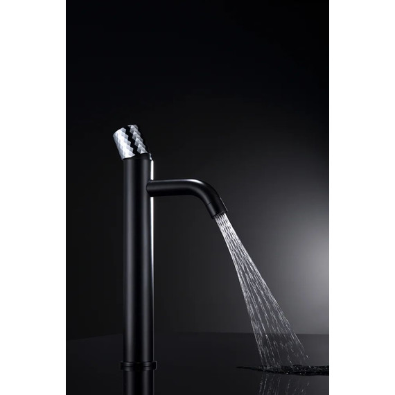 Смеситель для раковины высокий Boheme Stick 122-BCR, black chrome, Цвет производителя: black chrome фото 4