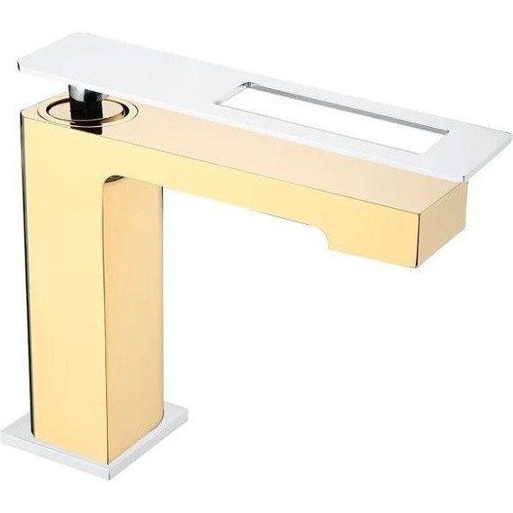 Смеситель для раковины Boheme Q 141-GCR, gold chrome, Цвет производителя: gold chrome фото 