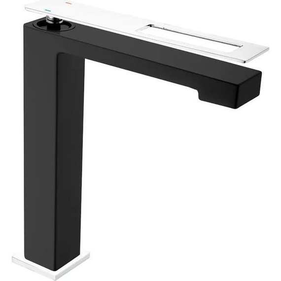 Смеситель для раковины высокий Boheme Q 142-BCR, black chrome фото 