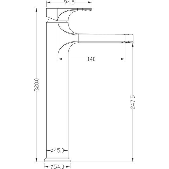 Смеситель для раковины высокий Boheme Spectre 452-NB, nickel brush, Цвет производителя: nickel brush фото 2