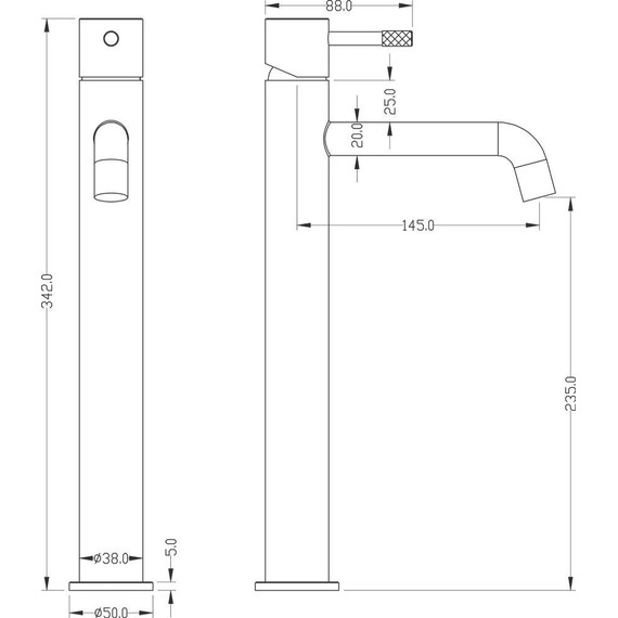 Смеситель для раковины высокий Boheme Uno 462-MW, белый, Цвет производителя: белый - 2 Смеситель для раковины высокий Boheme Uno 462-MW, белый, Цвет производителя: белый фото 2