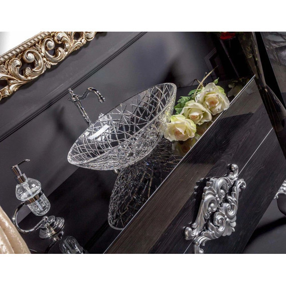 Смеситель для раковины высокий Boheme Brillante Ripresa Swarovski 342, chrome - 5 Смеситель для раковины высокий Boheme Brillante Ripresa Swarovski 342, chrome фото 5