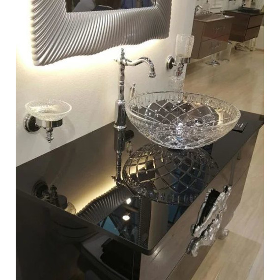 Смеситель для раковины высокий Boheme Brillante Ripresa Swarovski 342, chrome - 8 Смеситель для раковины высокий Boheme Brillante Ripresa Swarovski 342, chrome фото 8