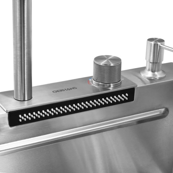 Кухонная мойка Gerhans K37545 1 мм, нержавеющая сталь (НОВИНКА 2024), Цвет производителя: нержавеющая сталь - 13 Кухонная мойка Gerhans K37545 1 мм, нержавеющая сталь (НОВИНКА 2024), Цвет производителя: нержавеющая сталь фото 13