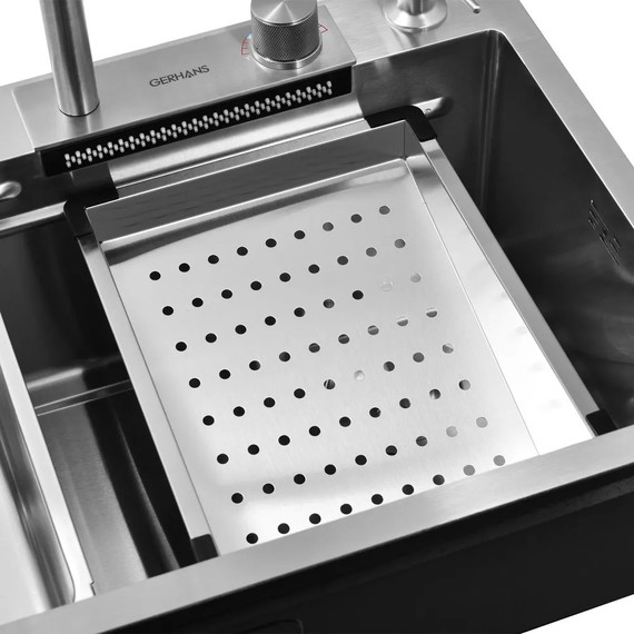 Кухонная мойка Gerhans K37545 1 мм, нержавеющая сталь (НОВИНКА 2024), Цвет производителя: нержавеющая сталь - 5 Кухонная мойка Gerhans K37545 1 мм, нержавеющая сталь (НОВИНКА 2024), Цвет производителя: нержавеющая сталь фото 5