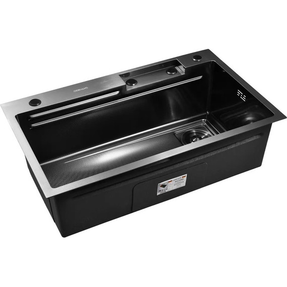 Кухонная мойка Gerhans K37545BD 1 мм, графит (НОВИНКА 2024), Цвет производителя: графит - 7 Кухонная мойка Gerhans K37545BD 1 мм, графит (НОВИНКА 2024), Цвет производителя: графит фото 7