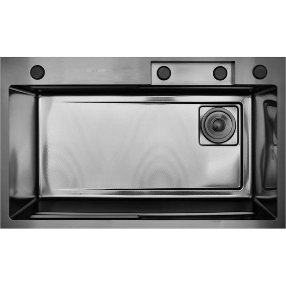 Кухонная мойка Gerhans K37545BD 1 мм, графит (НОВИНКА 2024), Цвет производителя: графит - 8 Кухонная мойка Gerhans K37545BD 1 мм, графит (НОВИНКА 2024), Цвет производителя: графит фото 8