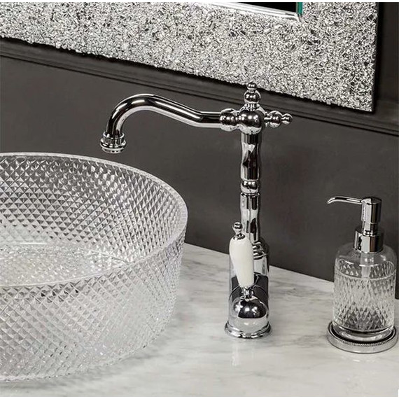 Смеситель для раковины высокий Boheme Tradizionale Chromo 262, chrome фото 2